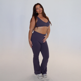 Contour Flare Leggings - Stone