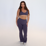 Contour Flare Leggings - Stone