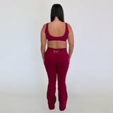 Contour Flare Leggings - Strawberry Shortcake