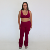 Contour Flare Leggings - Strawberry Shortcake