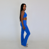 Contour Flare Leggings - Electric Blue