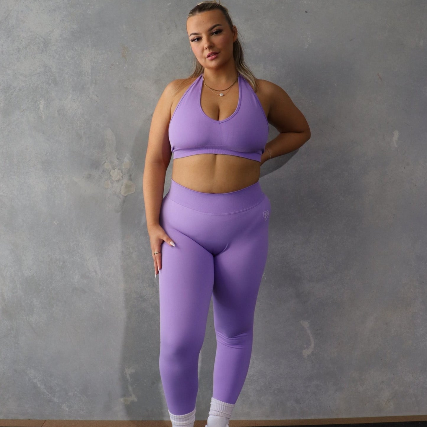 Lilac V Back Leggings