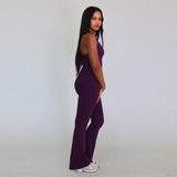 Contour Flare Leggings - Violet