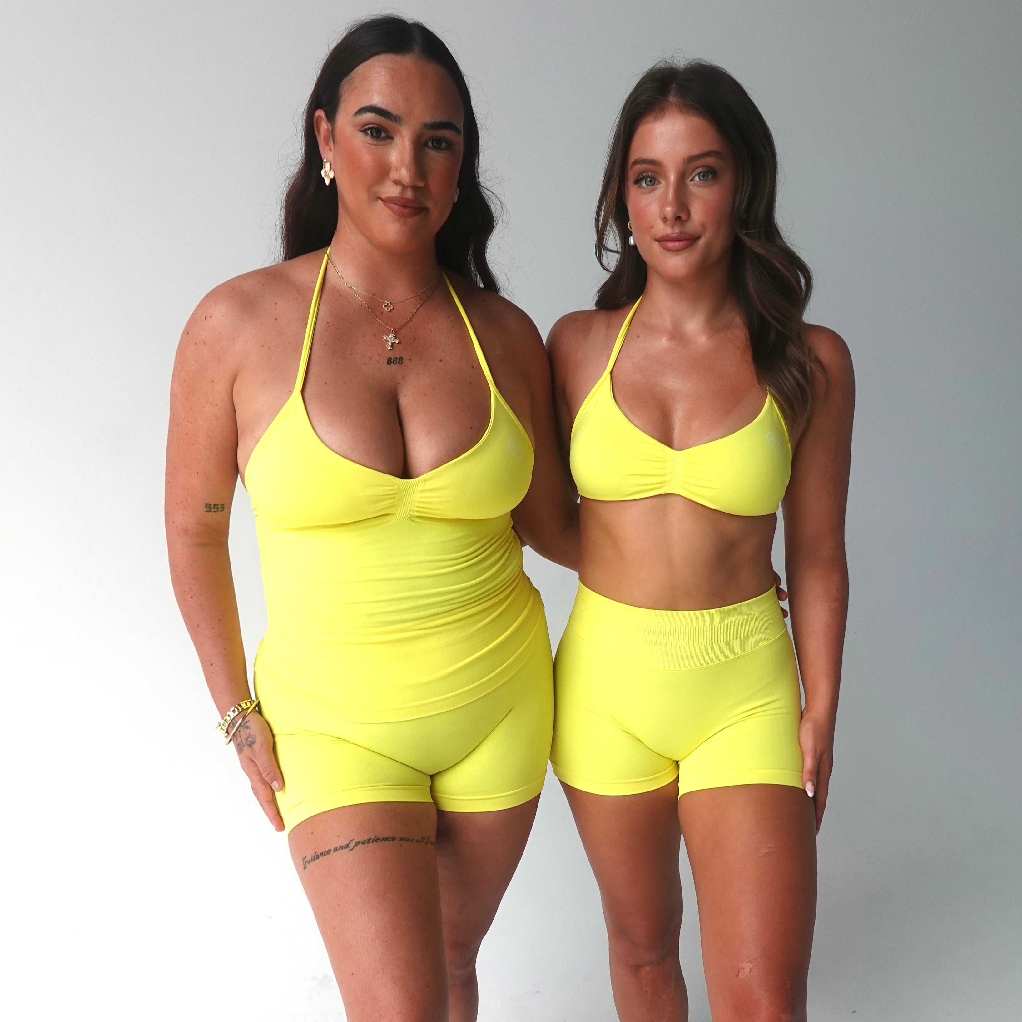 Lemon Contour Longline Halter