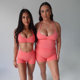 Coral Contour Longline Halter