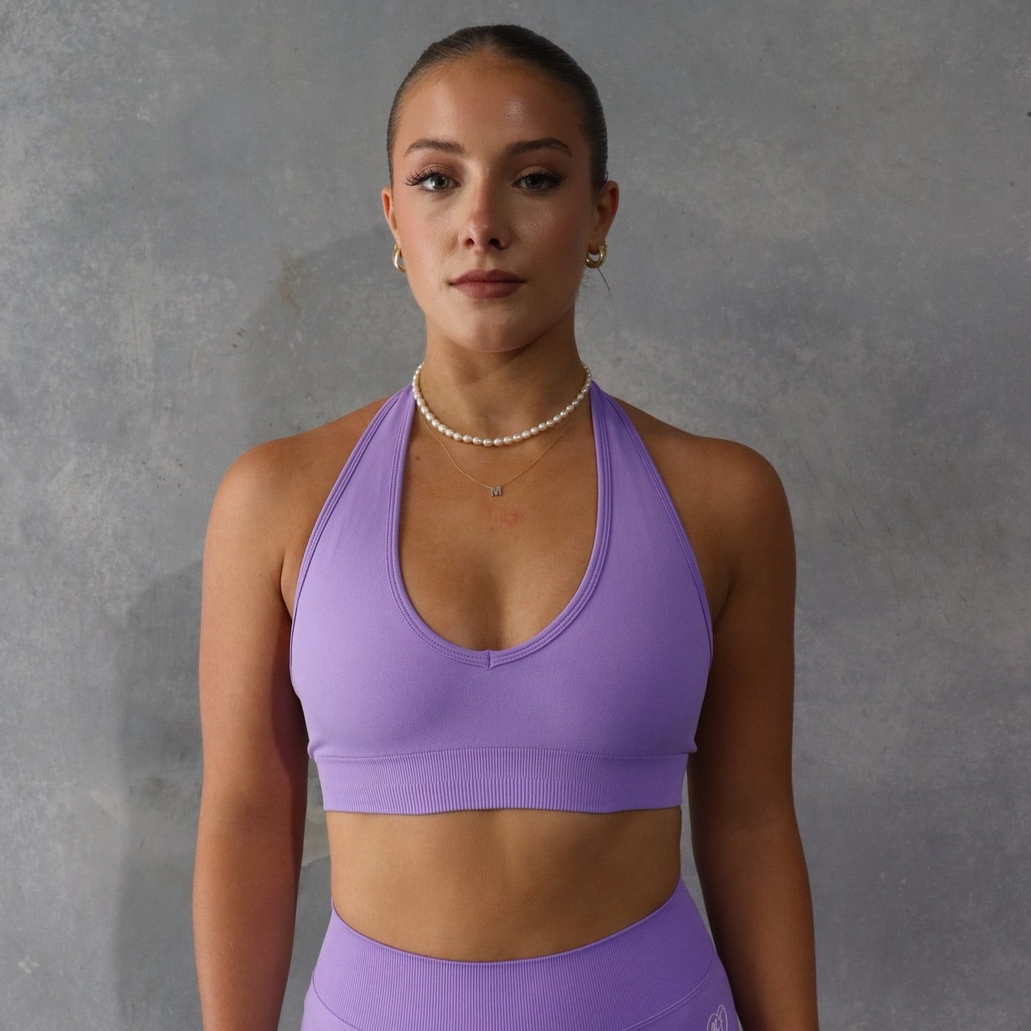 Lilac Halter Crop