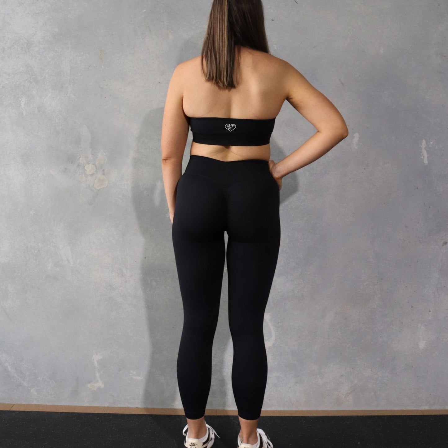 Black V Back Leggings