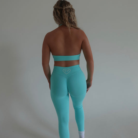 Tiffany Blue Contour Leggings