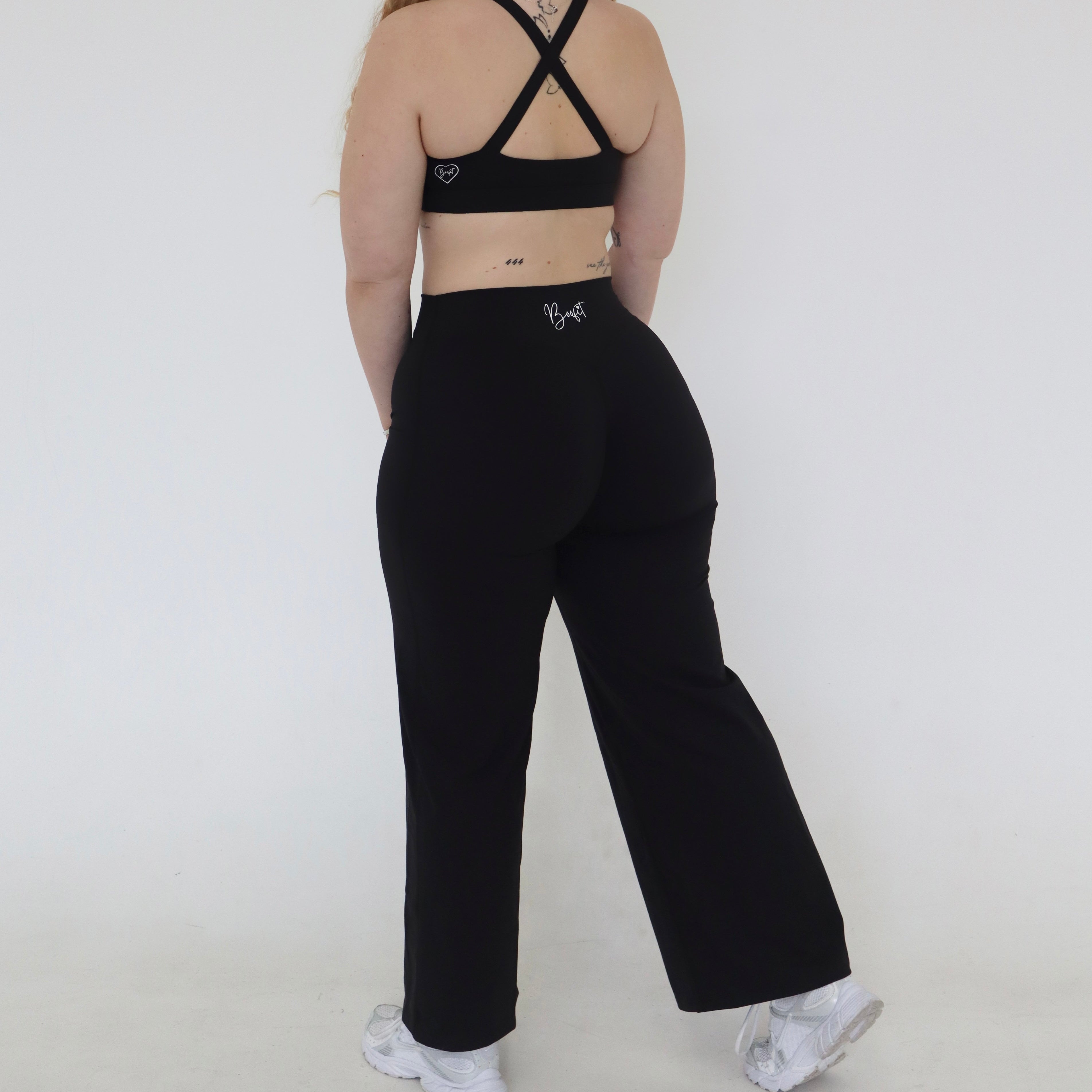 Wide Leg Leggings - Midnight