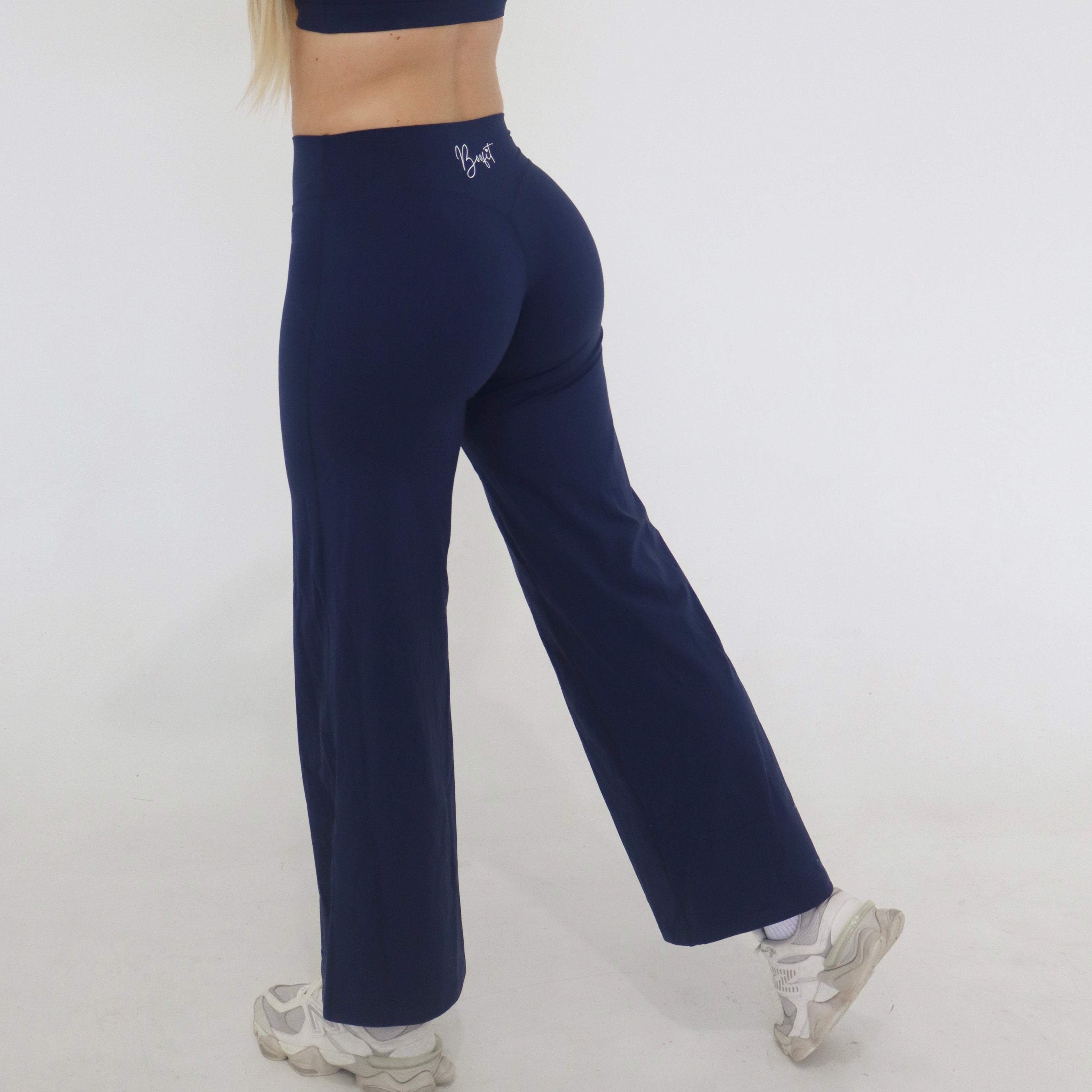 Wide Leg Leggings - Deep Sea