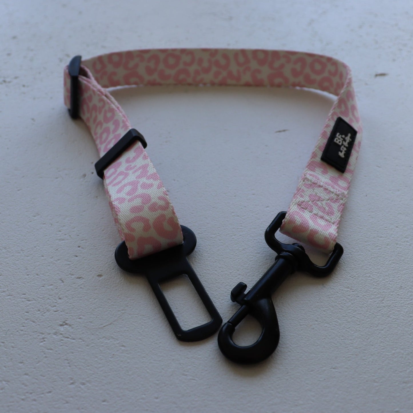 Pink Safari Pet Seatbelt