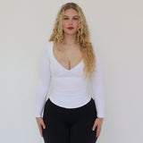 Tori Long Sleeve Top - Snow