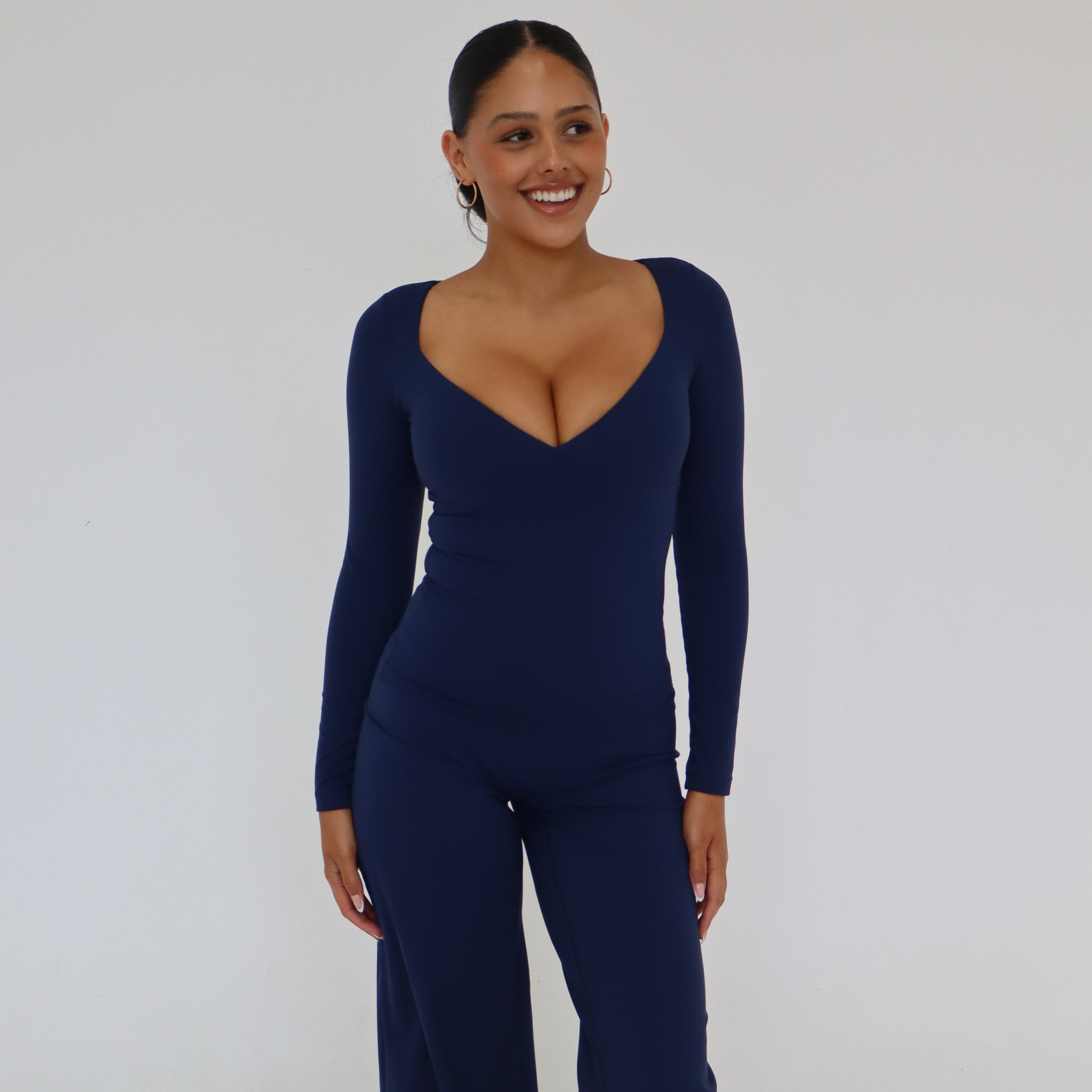 Tori Long Sleeve Top - Deep Sea