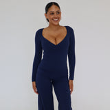 Tori Long Sleeve Top - Deep Sea