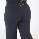 Wide Leg Leggings - Midnight