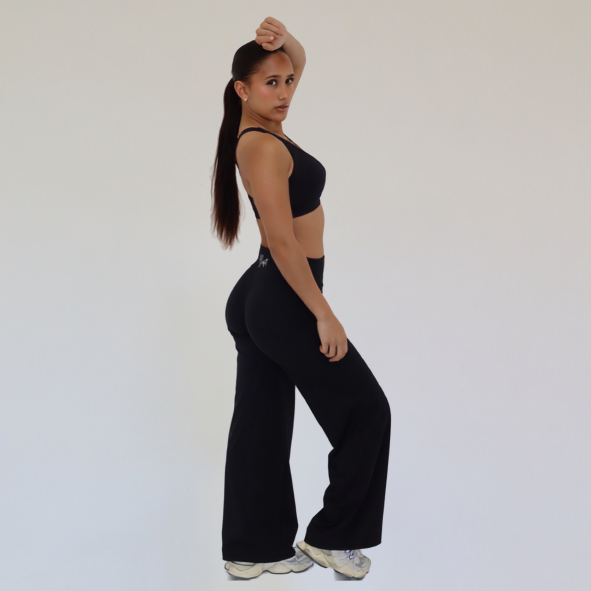 Wide Leg Leggings - Midnight