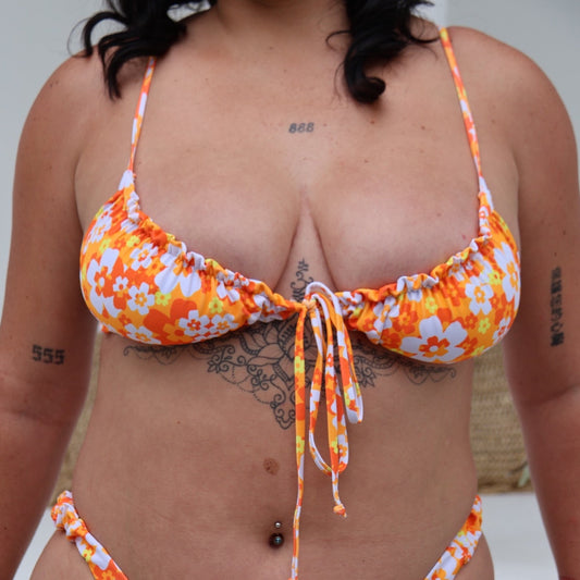 Orange Sorbet Bikini Top