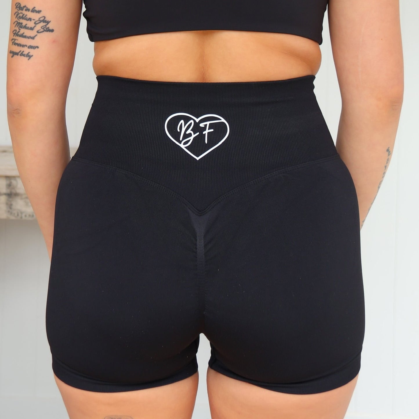 Black Seamless Shorts